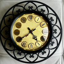 Часы настенные СССР янтарь, Нижний Тагил