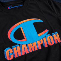 Футболка Champion Blue Orange Logo, Москва